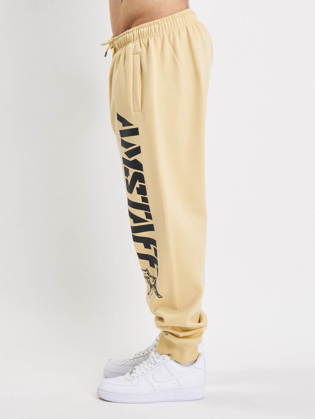 Amstaff Logo 2.0 Sweatpants Vanilla Cream - Amstaff Wear