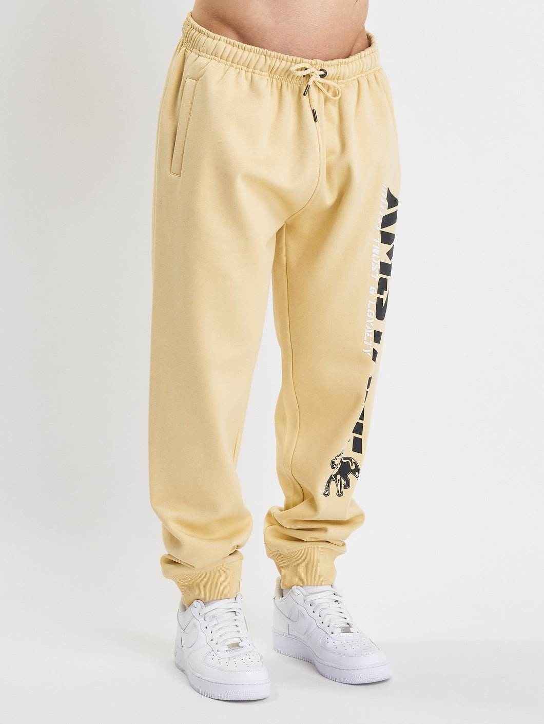 Amstaff Logo 2.0 Sweatpants Vanilla Cream - Amstaff Wear