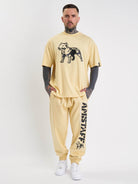 Amstaff Logo 2.0 Sweatpants Vanilla Cream - Amstaff Wear