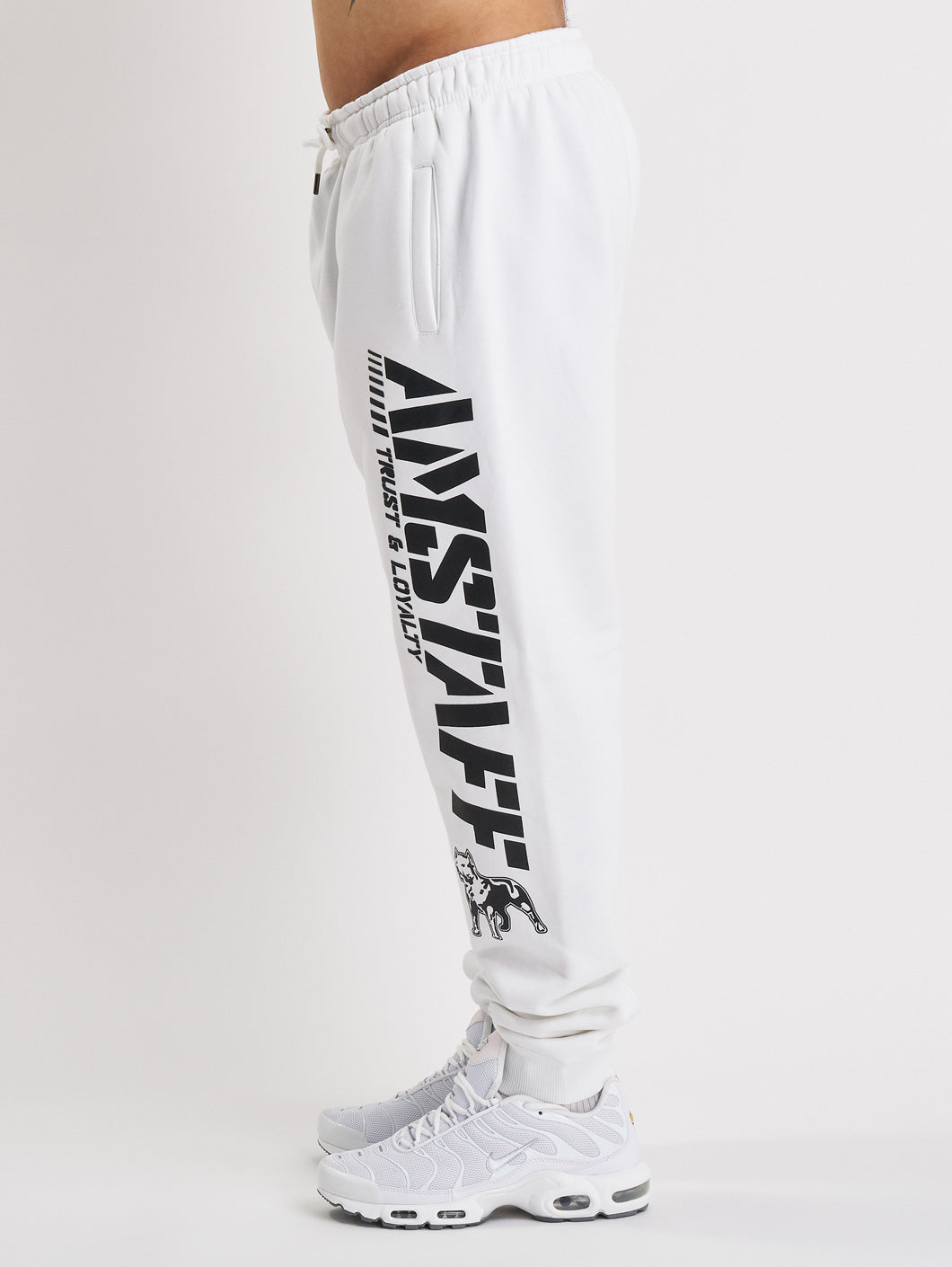 Amstaff Logo 2.0 Sweatpants - weiß/schwarz - Amstaff Wear