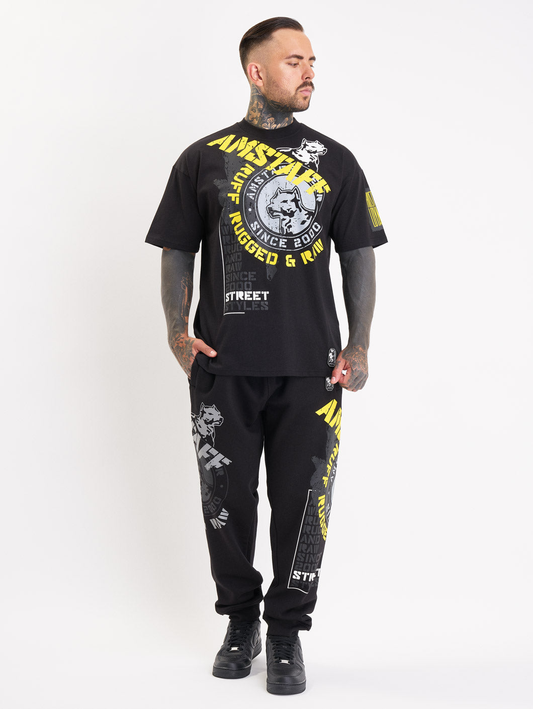Amstaff Velar Sweatpants Black - Amstaff Wear