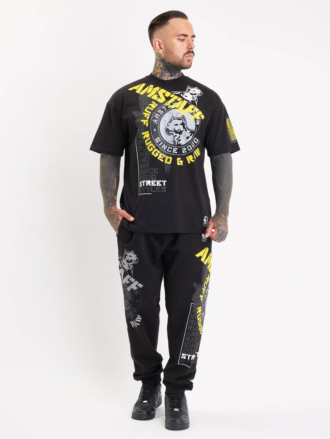 Amstaff Velar Sweatpants Black - Amstaff Wear