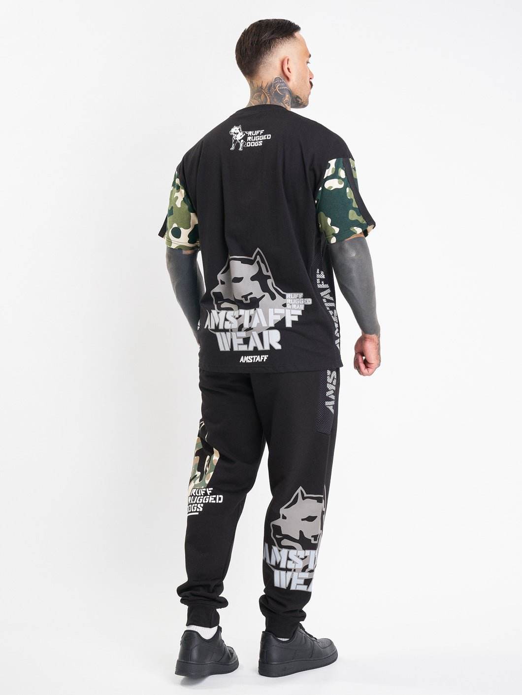 Amstaff Corven Sweatpants Black Camouflage - Amstaff Wear