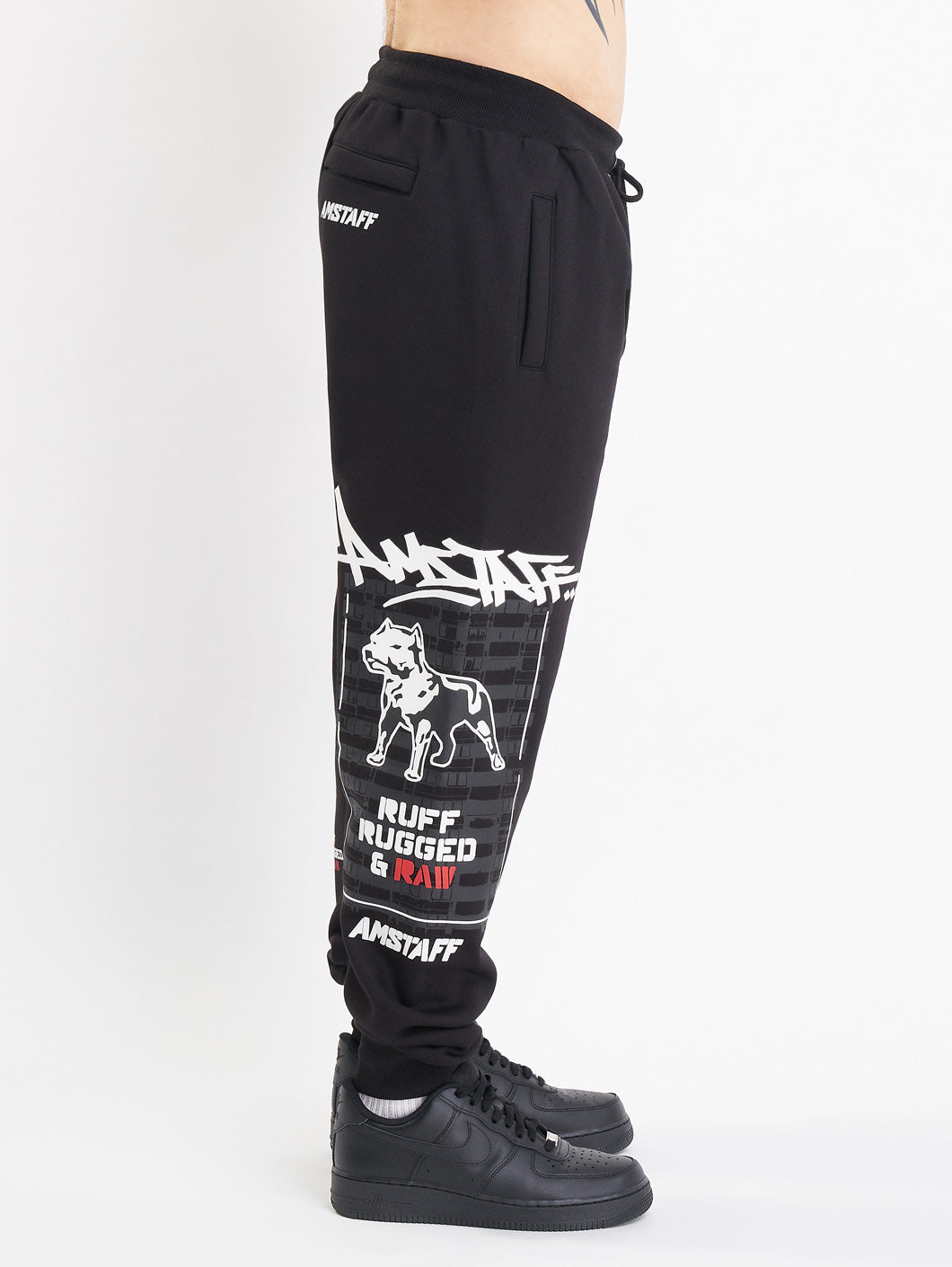 Amstaff Lucian Sweatpants Black - Amstaff Wear