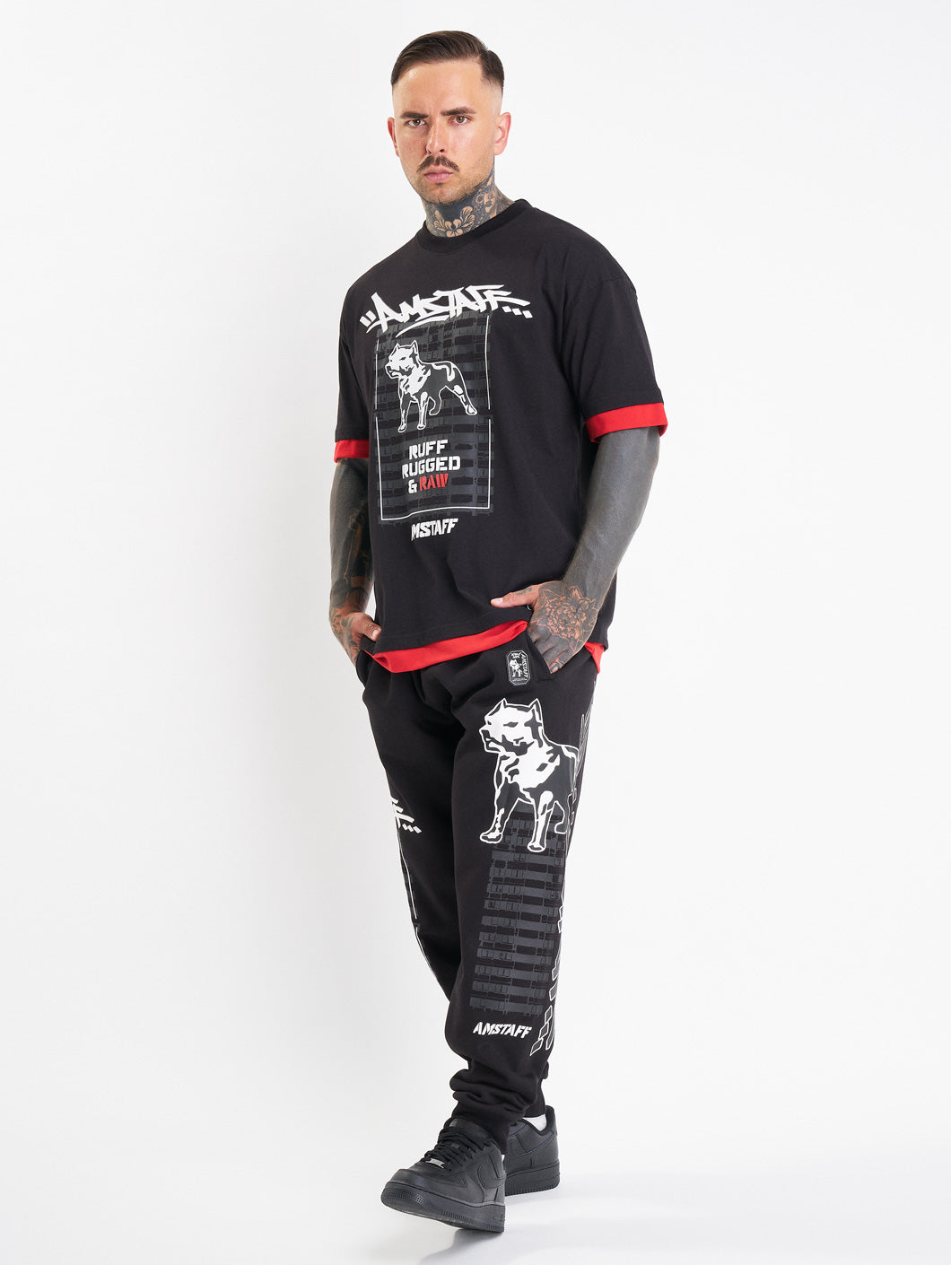 Amstaff Lucian Sweatpants Black - Amstaff Wear