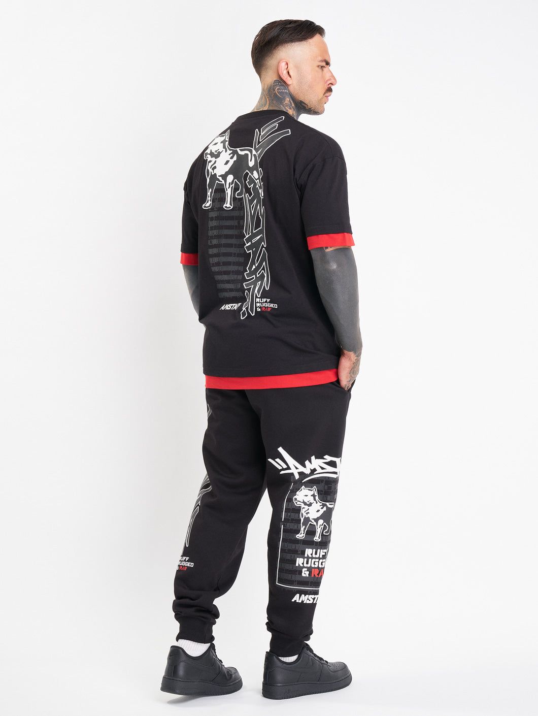 Amstaff Lucian Sweatpants Black - Amstaff Wear