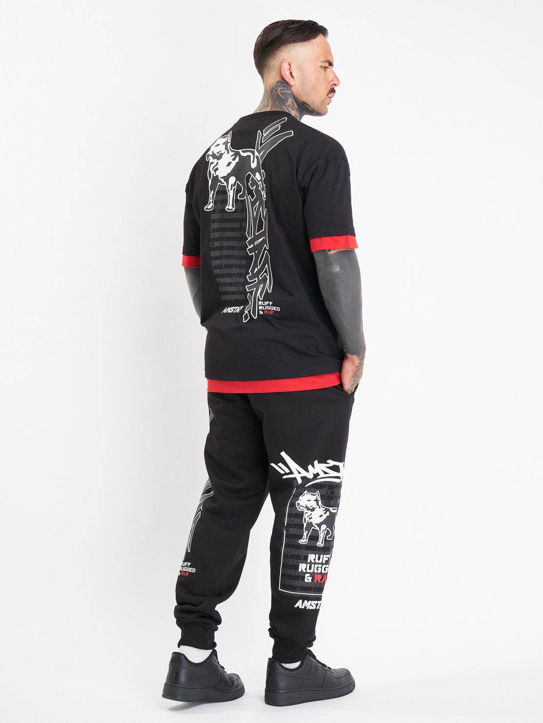 Amstaff Lucian Sweatpants Black - Amstaff Wear