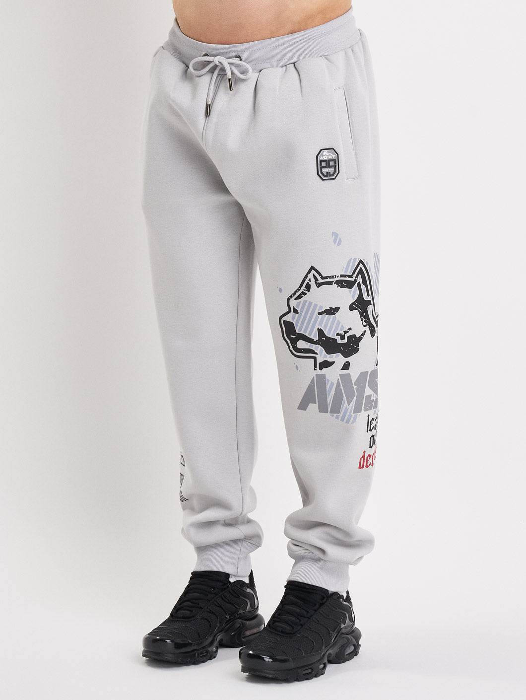 Amstaff Milian Sweatpants Stone Grey - Amstaff Wear