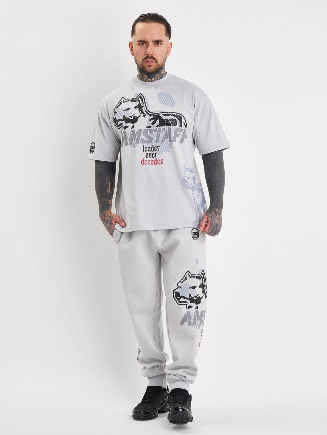 Amstaff Milian Sweatpants Stone Grey - Amstaff Wear