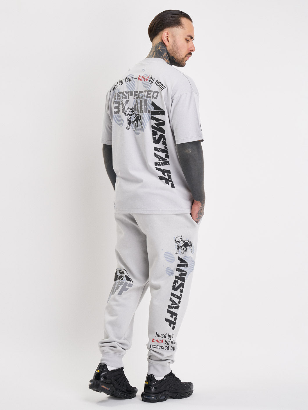 Amstaff Milian Sweatpants Stone Grey - Amstaff Wear