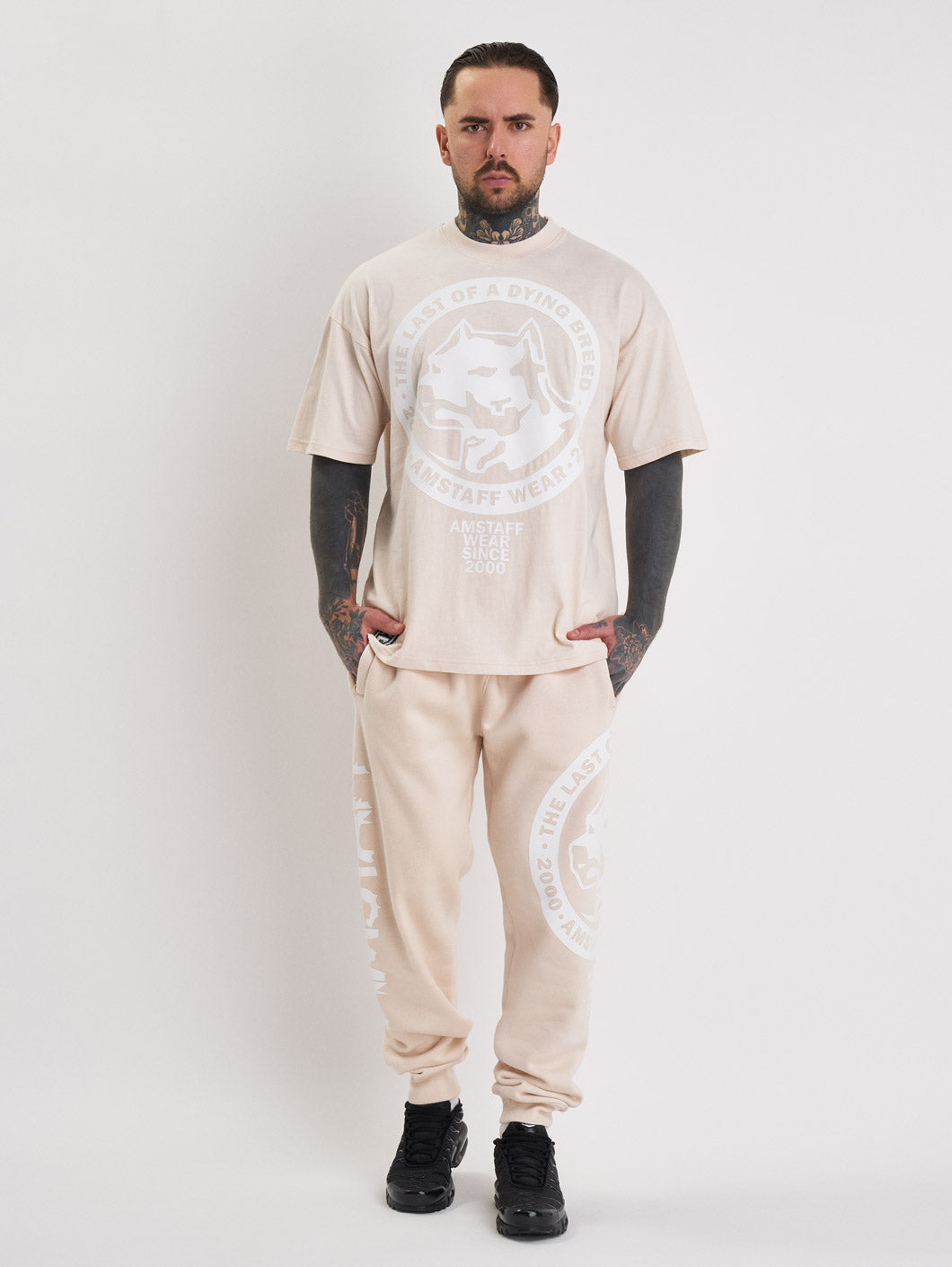 Amstaff Valtor Sweatpants Creamwood - Amstaff Wear