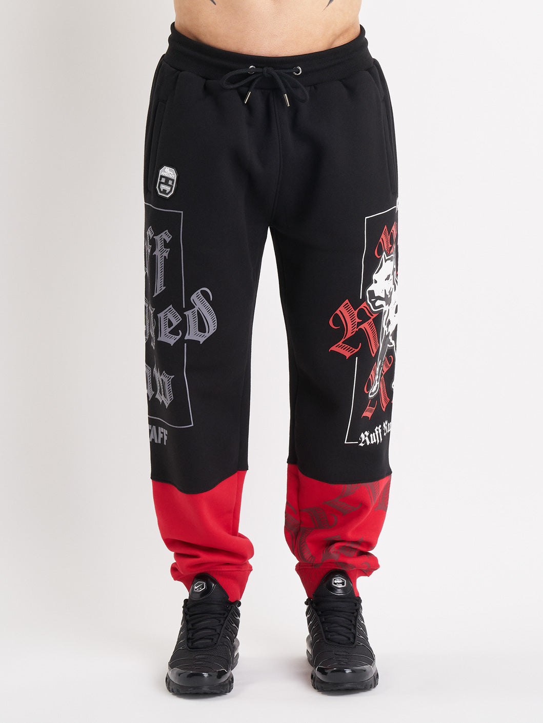 Amstaff Zane Sweatpants Black Red