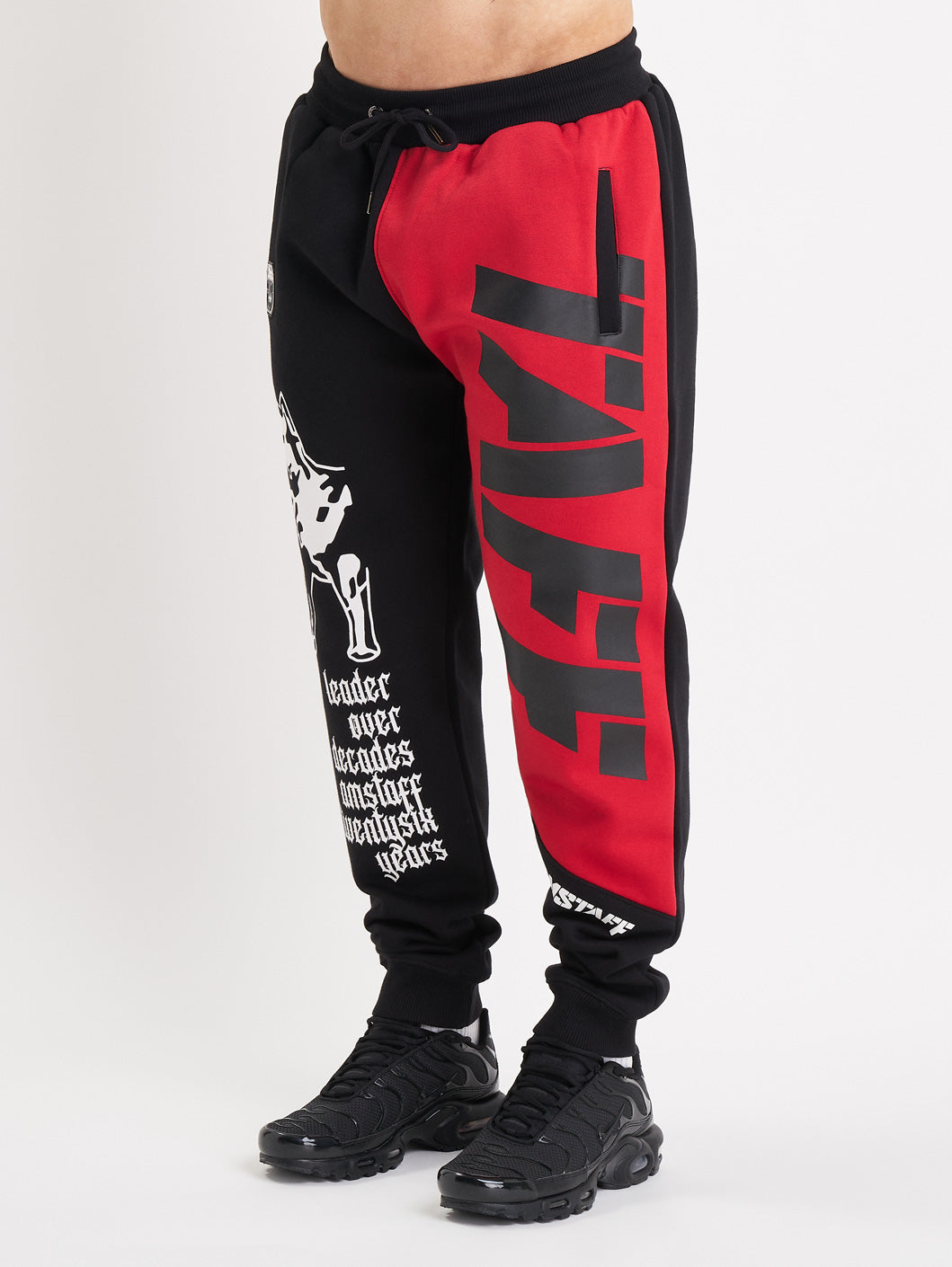 Amstaff Mavor Sweatpants Black Red