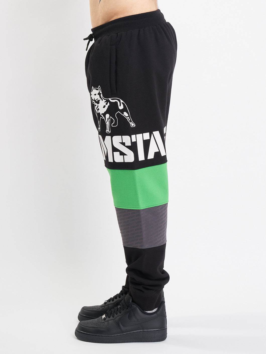 Amstaff Masho Sweatpants Black Grey Green - Amstaff Wear