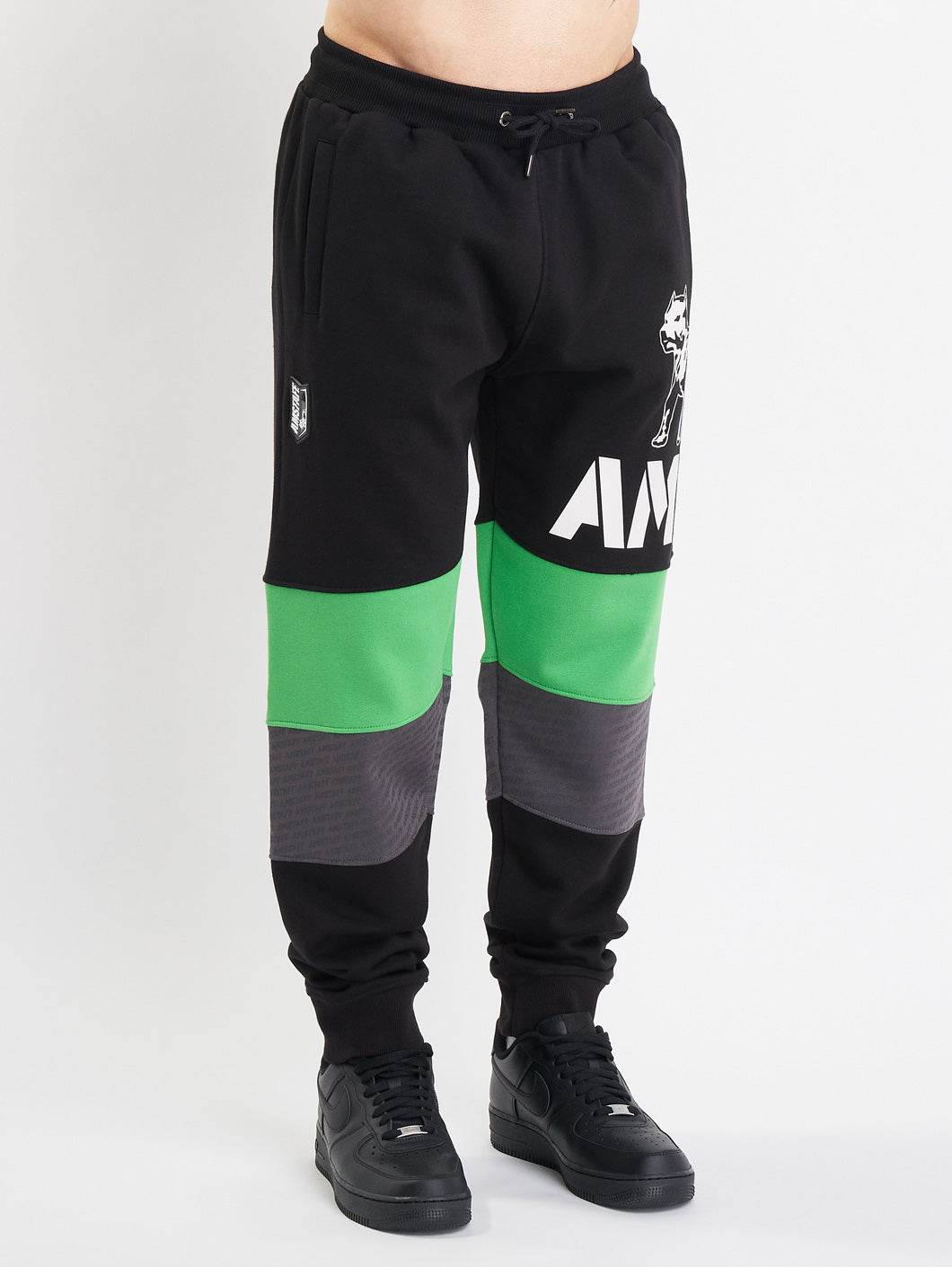 Amstaff Masho Sweatpants Black Grey Green - Amstaff Wear
