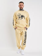 Amstaff Logo 2.0 Sweatshirt Vanilla Cream - Amstaff Wear
