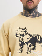 Amstaff Logo 2.0 Sweatshirt Vanilla Cream - Amstaff Wear