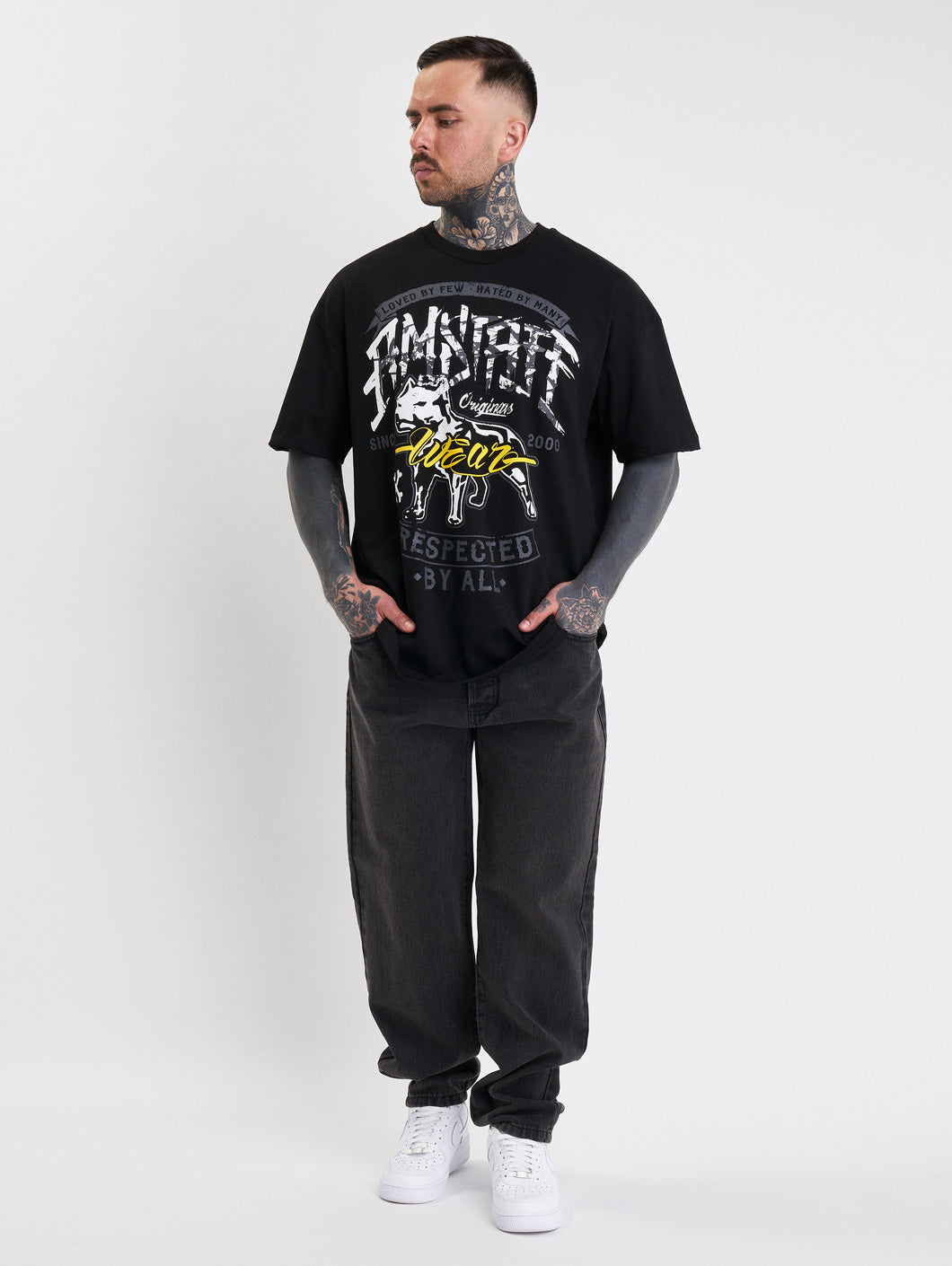Amstaff Rasko T-Shirt Black - Amstaff Wear