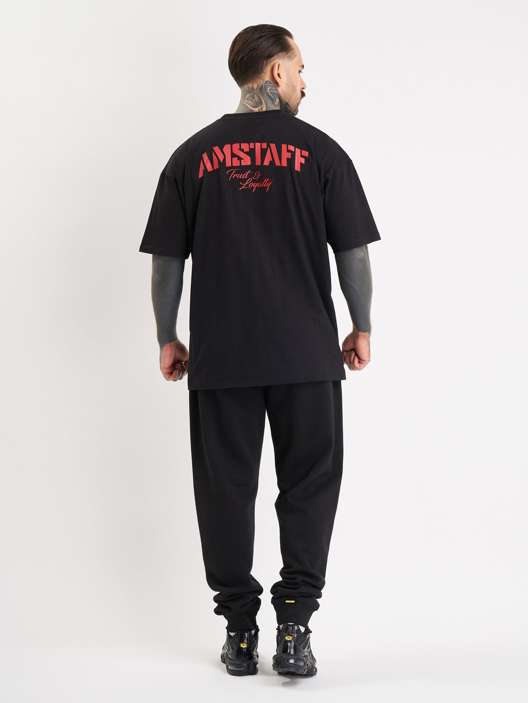 Amstaff Logo 2.0 T-Shirt Black Red - Amstaff Wear