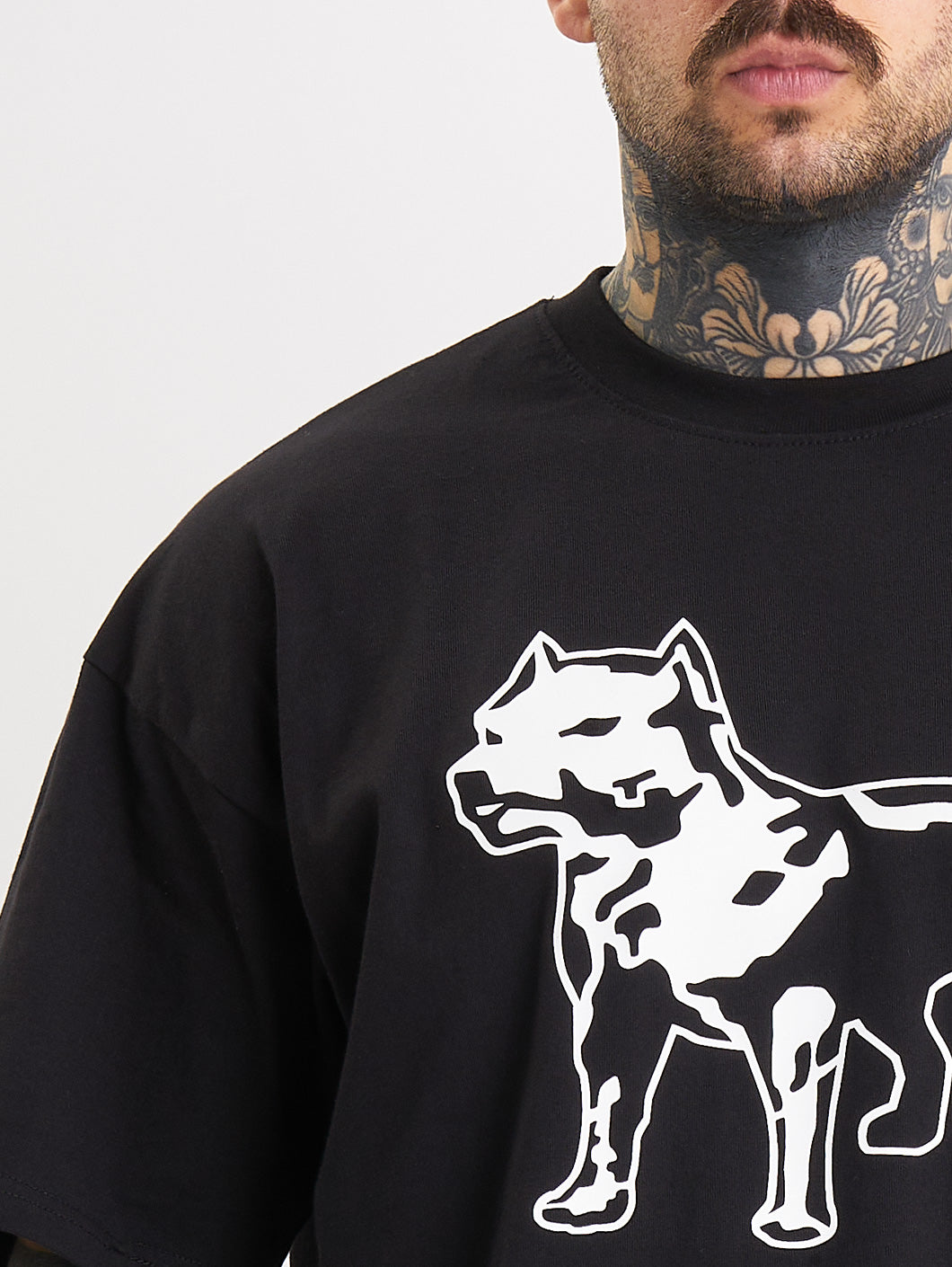 Amstaff Logo 2.0 T-Shirt Black White - Amstaff Wear