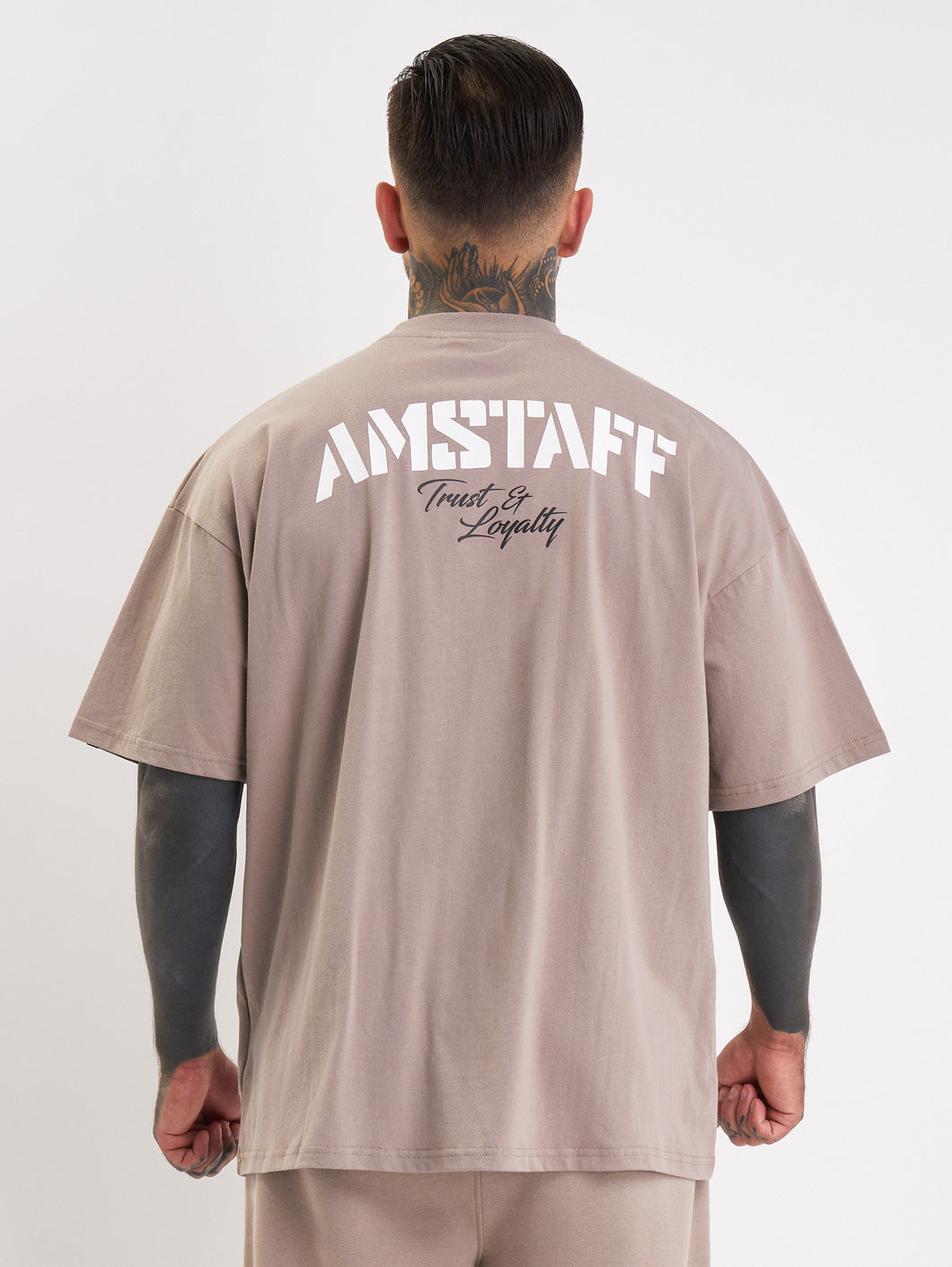 Amstaff Logo 2.0 T-Shirt Light Brown - Amstaff Wear