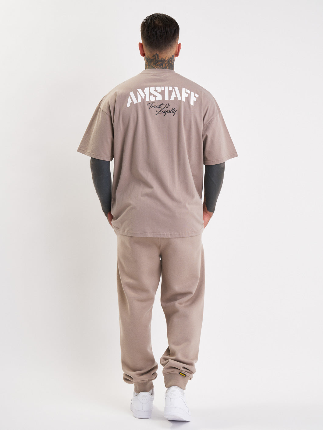 Amstaff Logo 2.0 T-Shirt Light Brown - Amstaff Wear