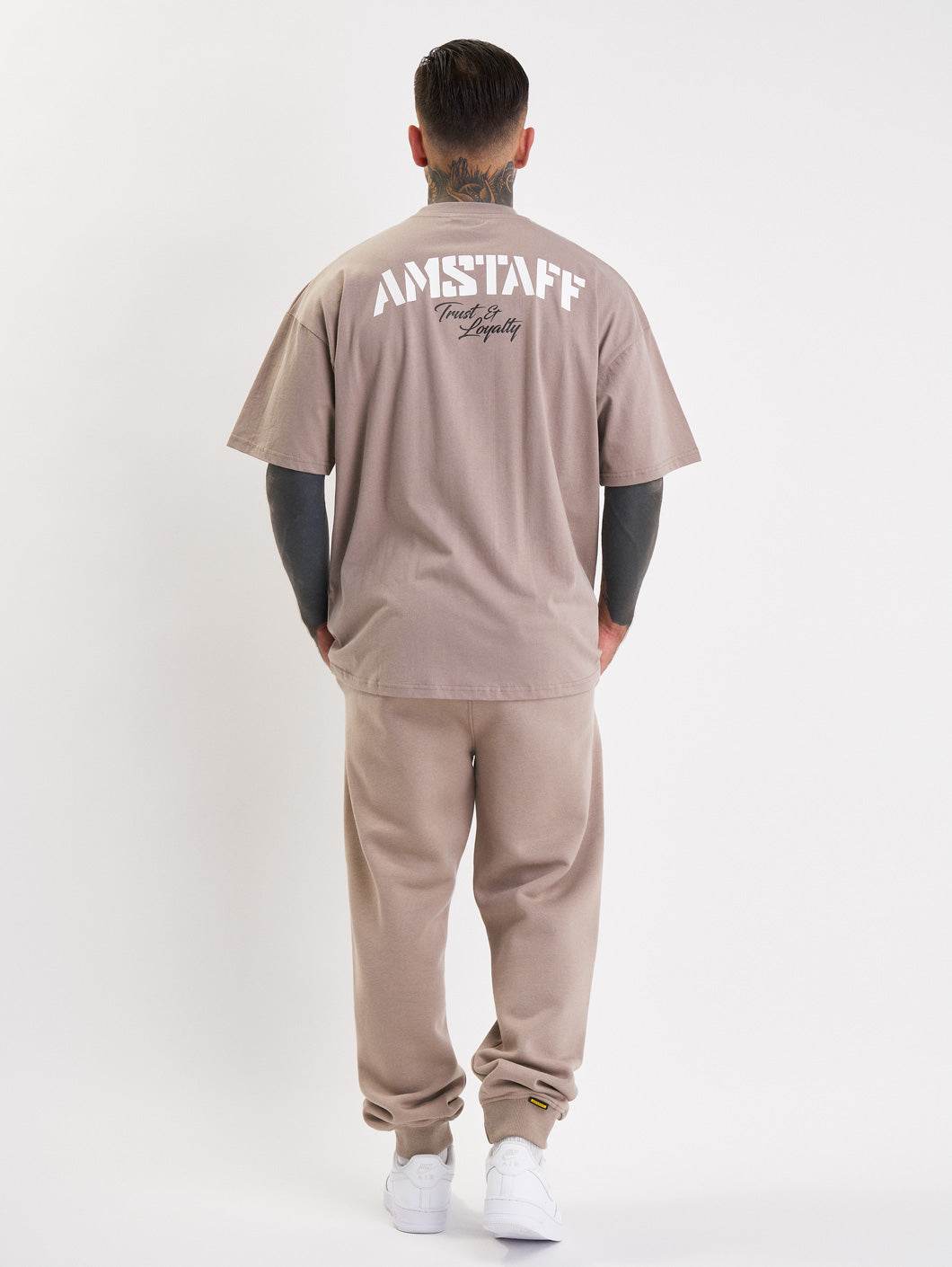 Amstaff Logo 2.0 T-Shirt Light Brown - Amstaff Wear