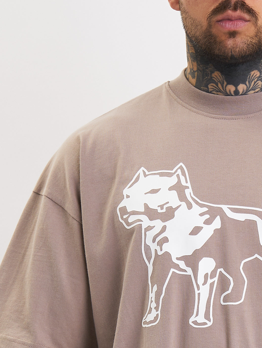 Amstaff Logo 2.0 T-Shirt Light Brown - Amstaff Wear
