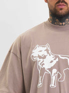 Amstaff Logo 2.0 T-Shirt Light Brown - Amstaff Wear