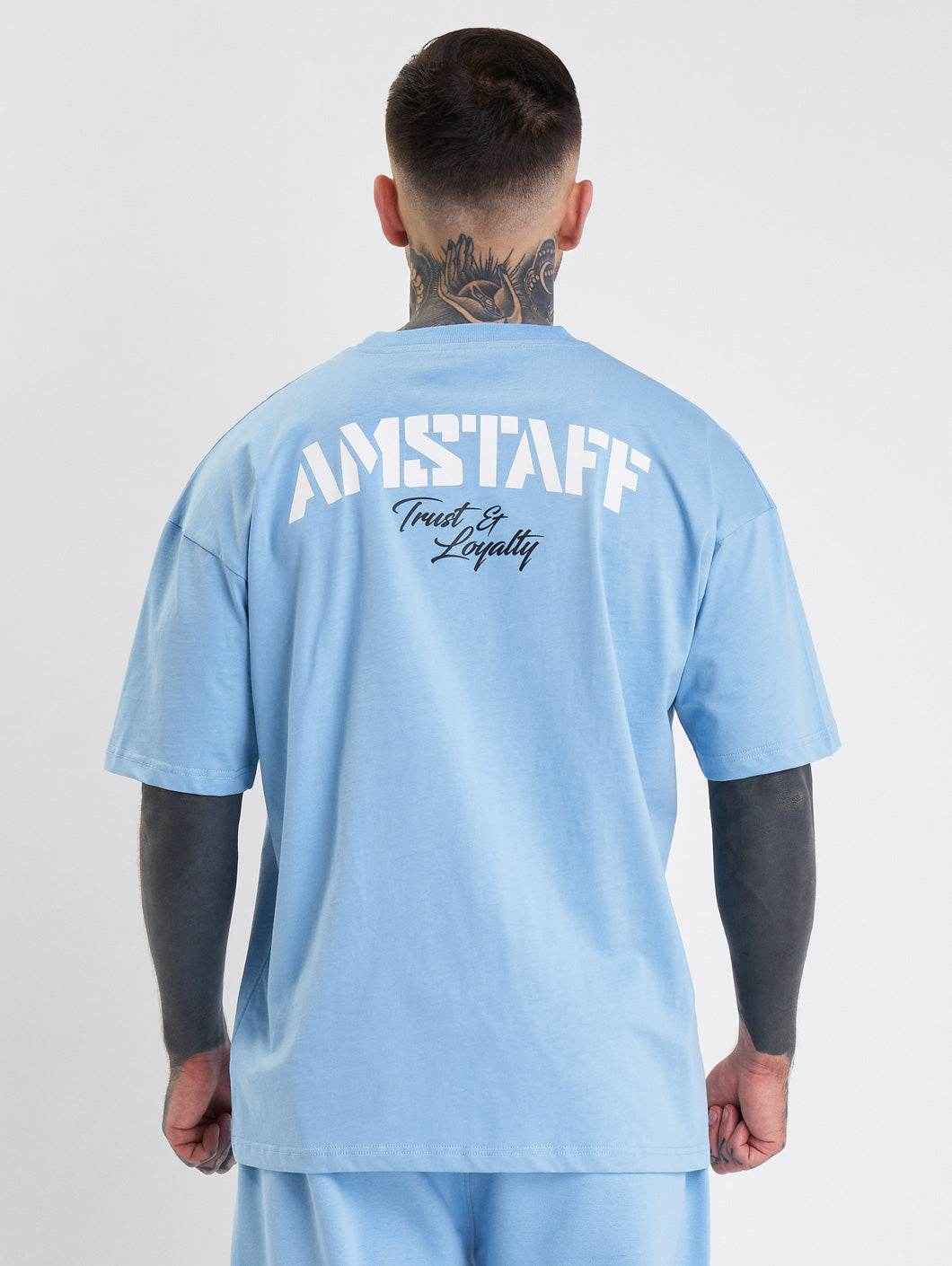 Amstaff Logo 2.0 T-Shirt Horizon Blue - Amstaff Wear