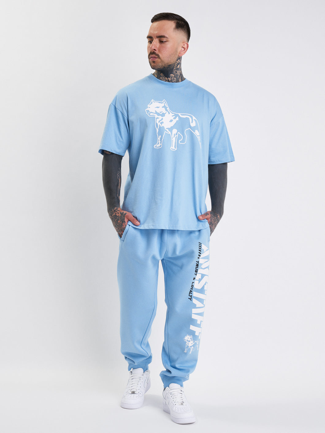 Amstaff Logo 2.0 T-Shirt Horizon Blue - Amstaff Wear
