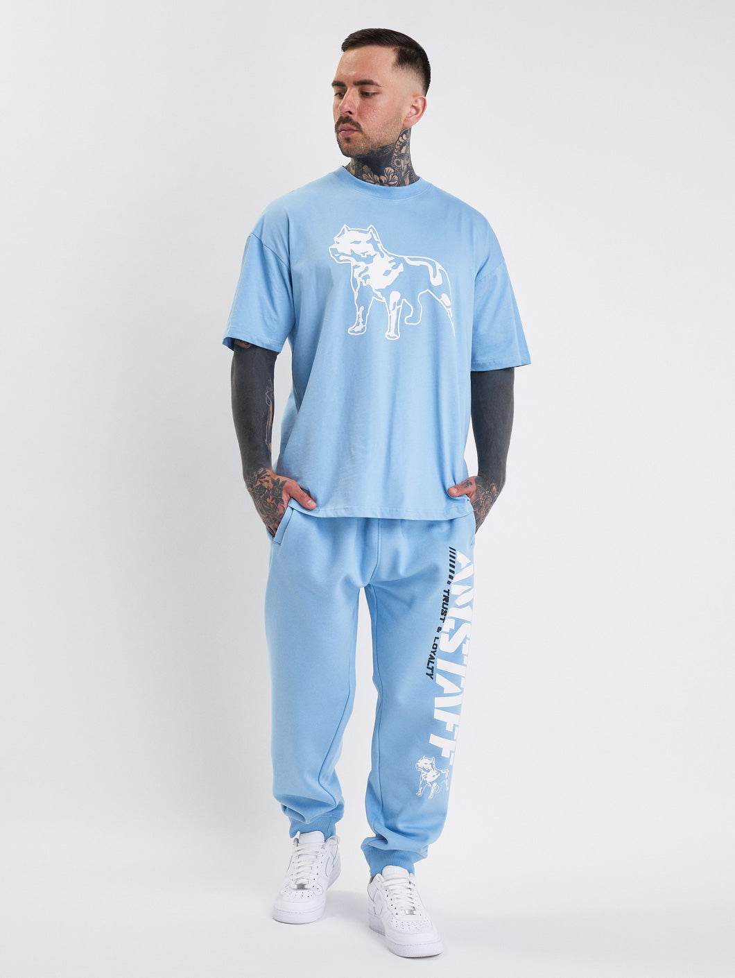 Amstaff Logo 2.0 T-Shirt Horizon Blue - Amstaff Wear