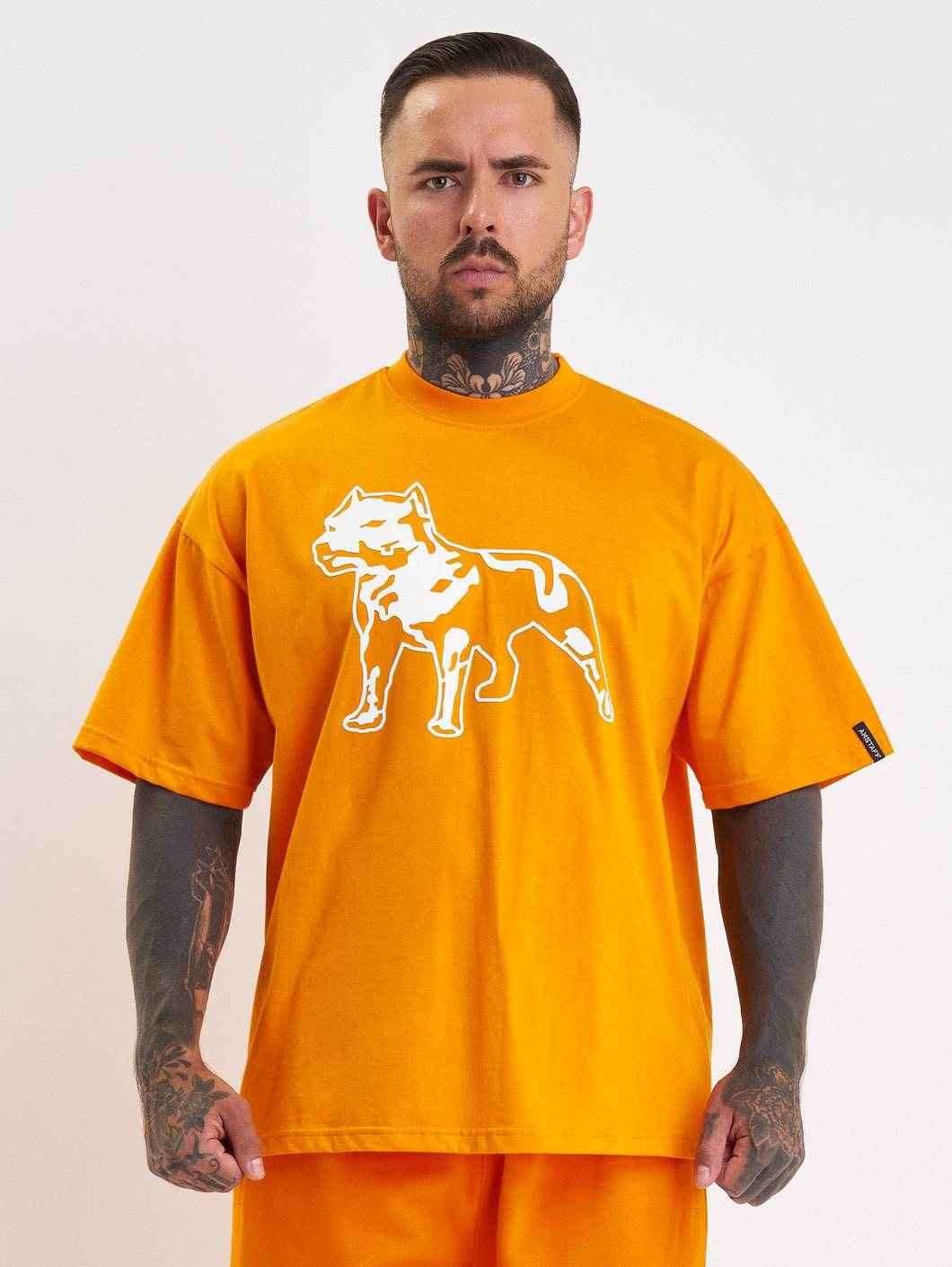 Amstaff Logo 2.0 T-Shirt Orange - Amstaff Wear
