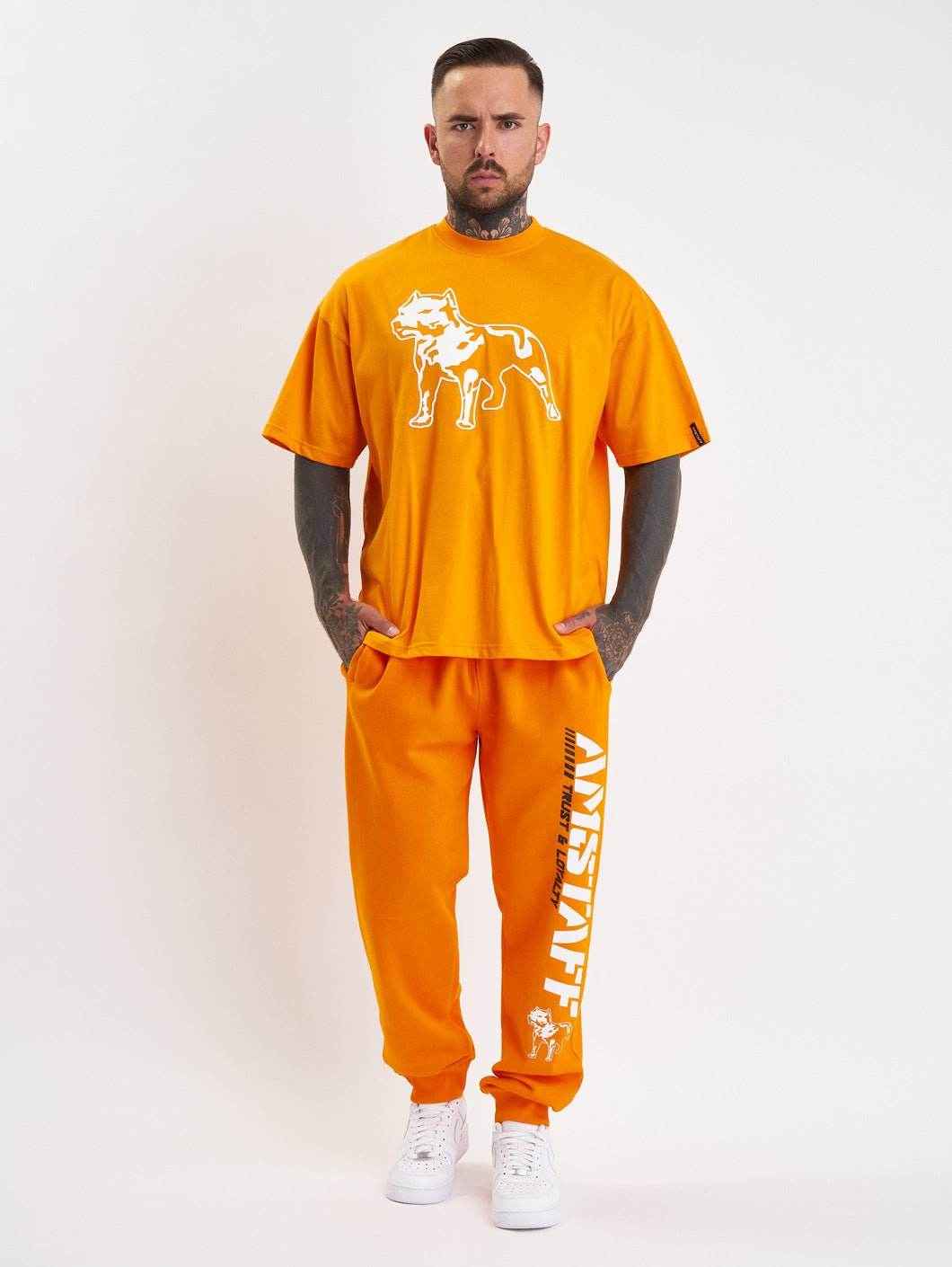 Amstaff Logo 2.0 T-Shirt Orange - Amstaff Wear