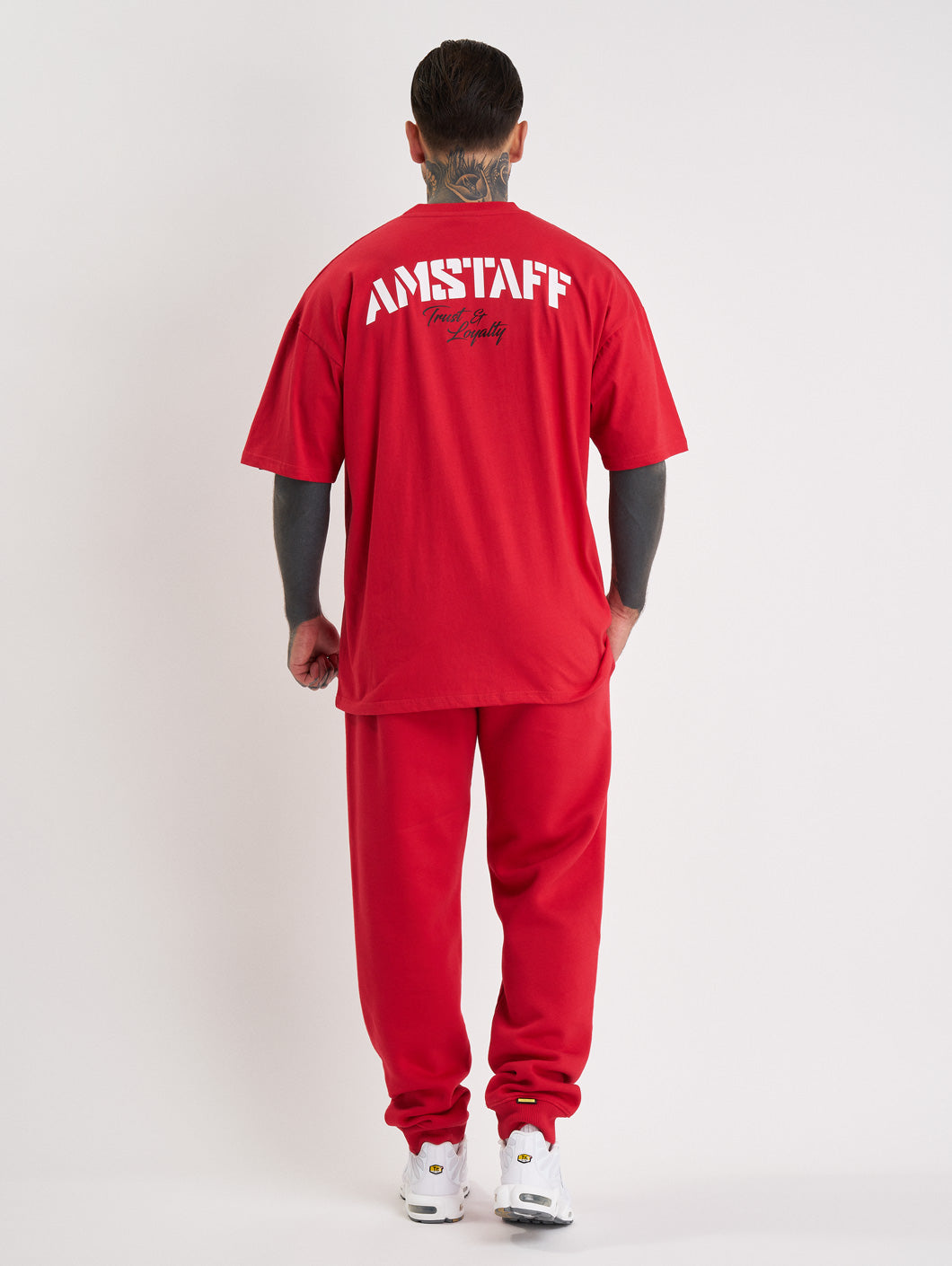 Amstaff Logo 2.0 T-Shirt Red White - Amstaff Wear