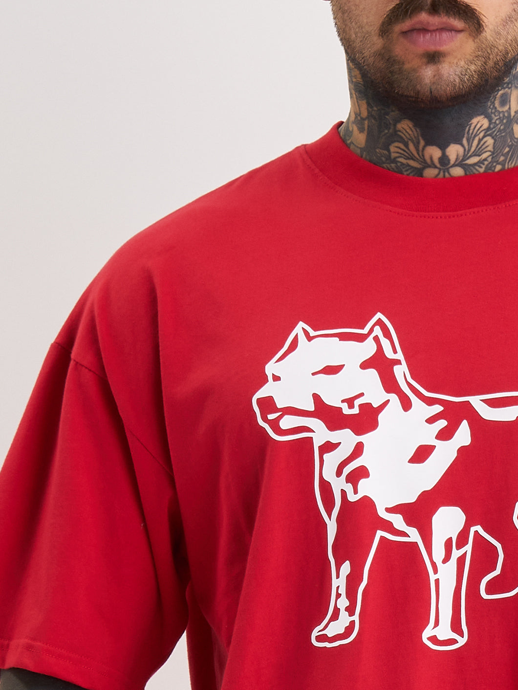Amstaff Logo 2.0 T-Shirt Red White - Amstaff Wear