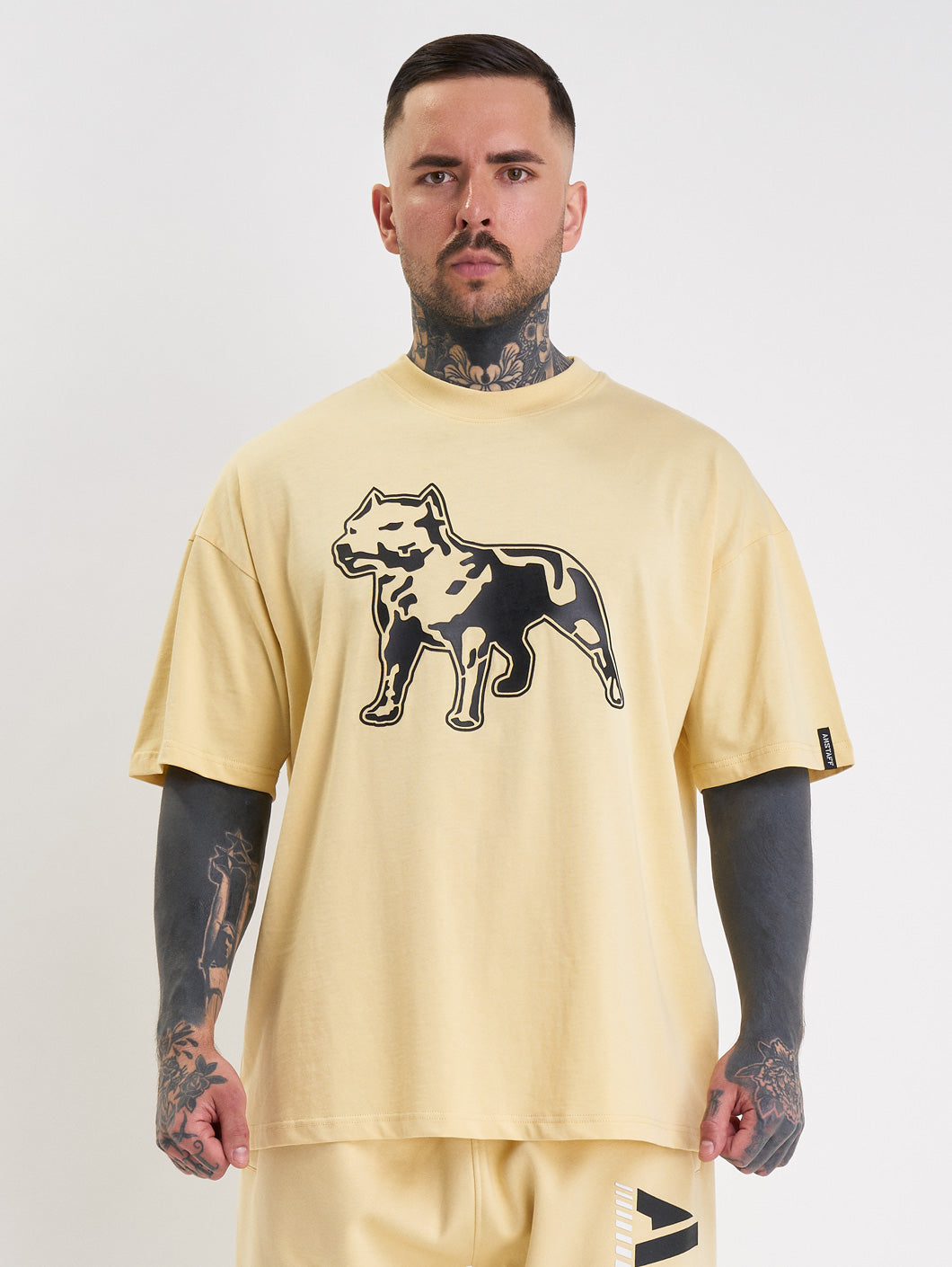 Amstaff Logo 2.0 T-Shirt Vanilla Cream - Amstaff Wear