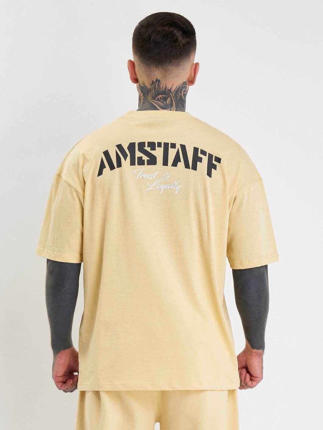 Amstaff Logo 2.0 T-Shirt Vanilla Cream - Amstaff Wear