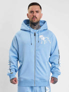 Amstaff Logo 2.0 Ziphoodie Horizon Blue - Amstaff Wear