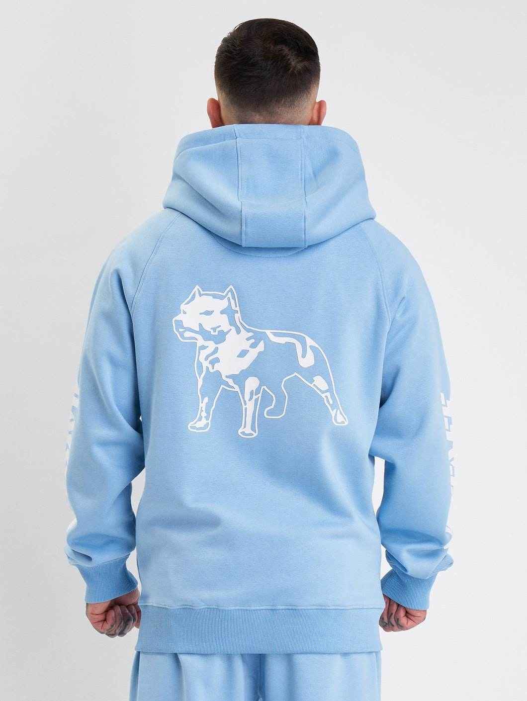 Amstaff Logo 2.0 Ziphoodie Horizon Blue - Amstaff Wear