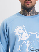Amstaff Logo 2.0 Sweatshirt Horizon Blue - Amstaff Wear