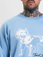 Amstaff Logo 2.0 Sweatshirt Horizon Blue - Amstaff Wear