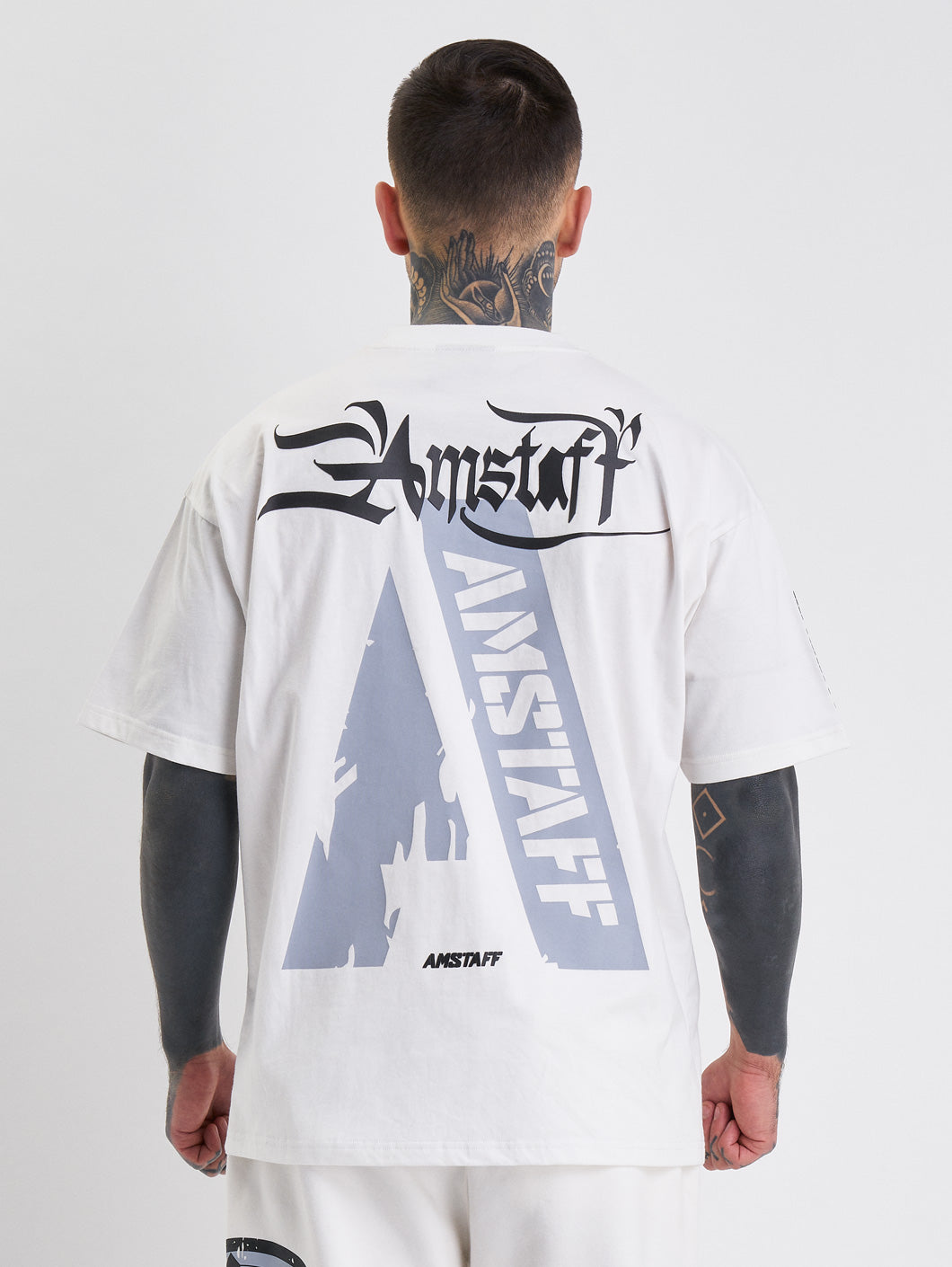 Amstaff Dyster T-Shirt White - Amstaff Wear