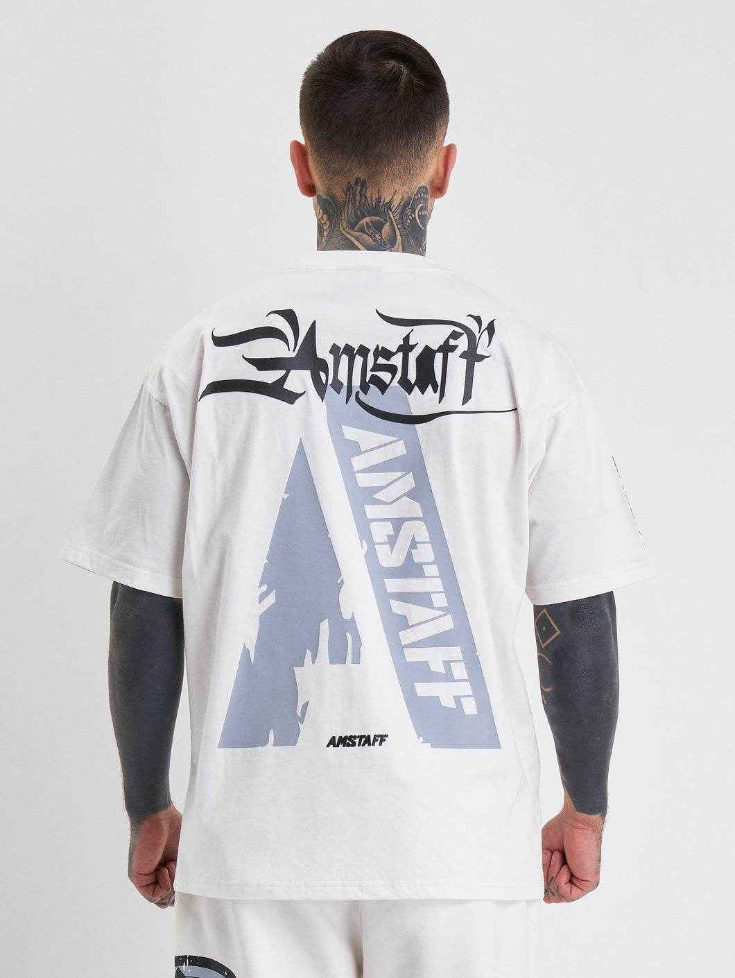 Amstaff Dyster T-Shirt White - Amstaff Wear