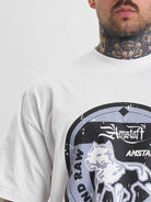 Amstaff Dyster T-Shirt White - Amstaff Wear