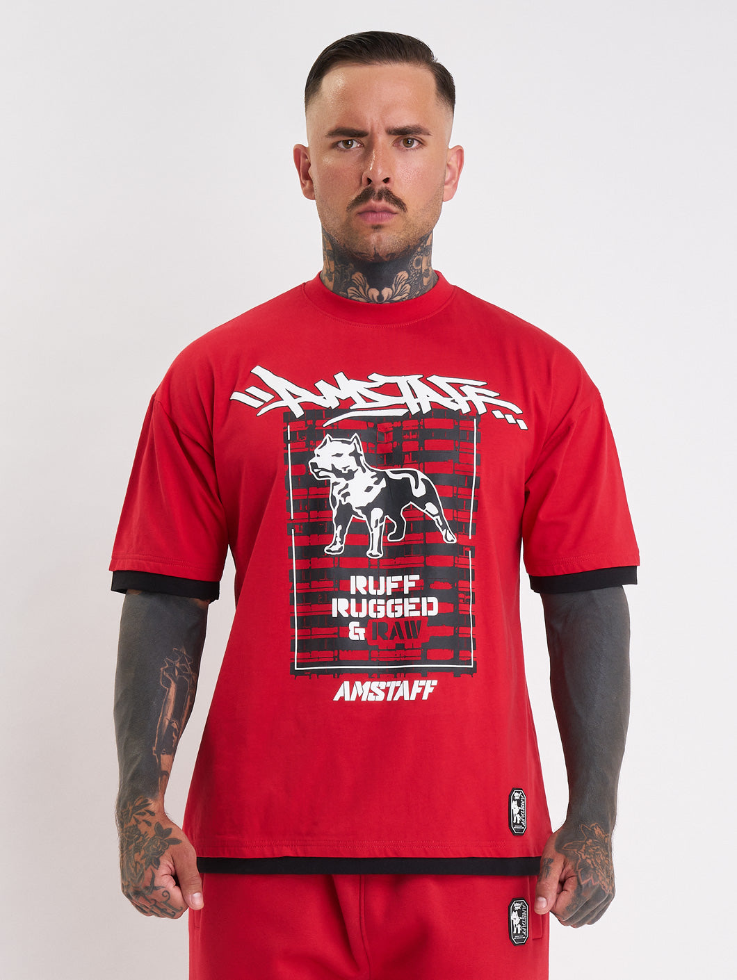 Amstaff Lucian T-Shirt Red - Amstaff Wear