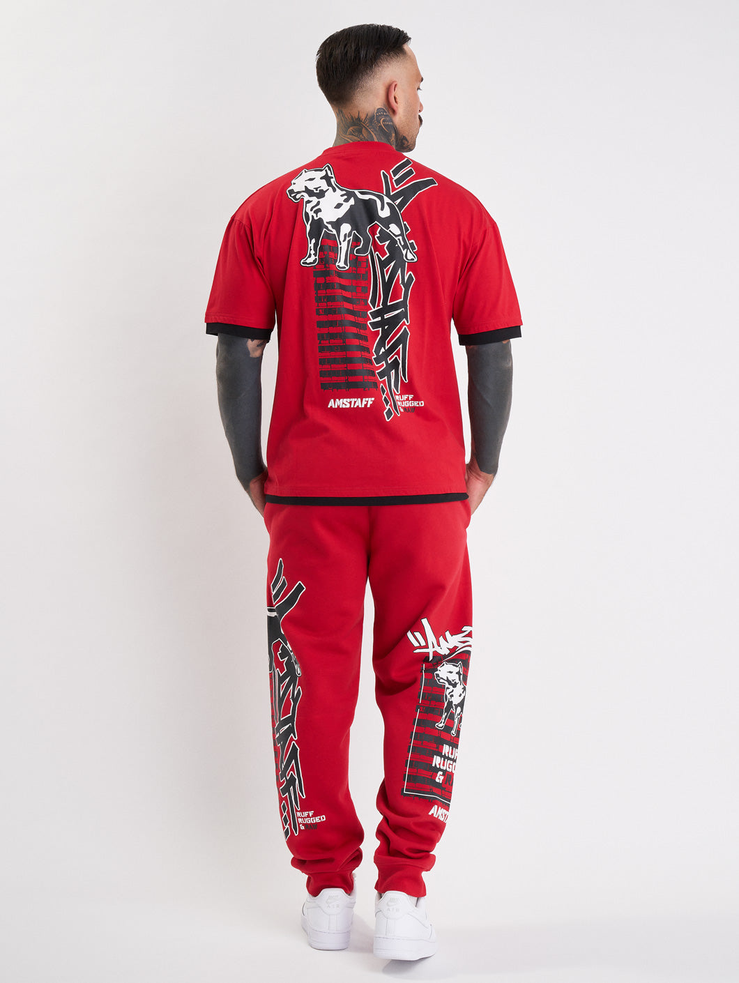 Amstaff Lucian T-Shirt Red - Amstaff Wear
