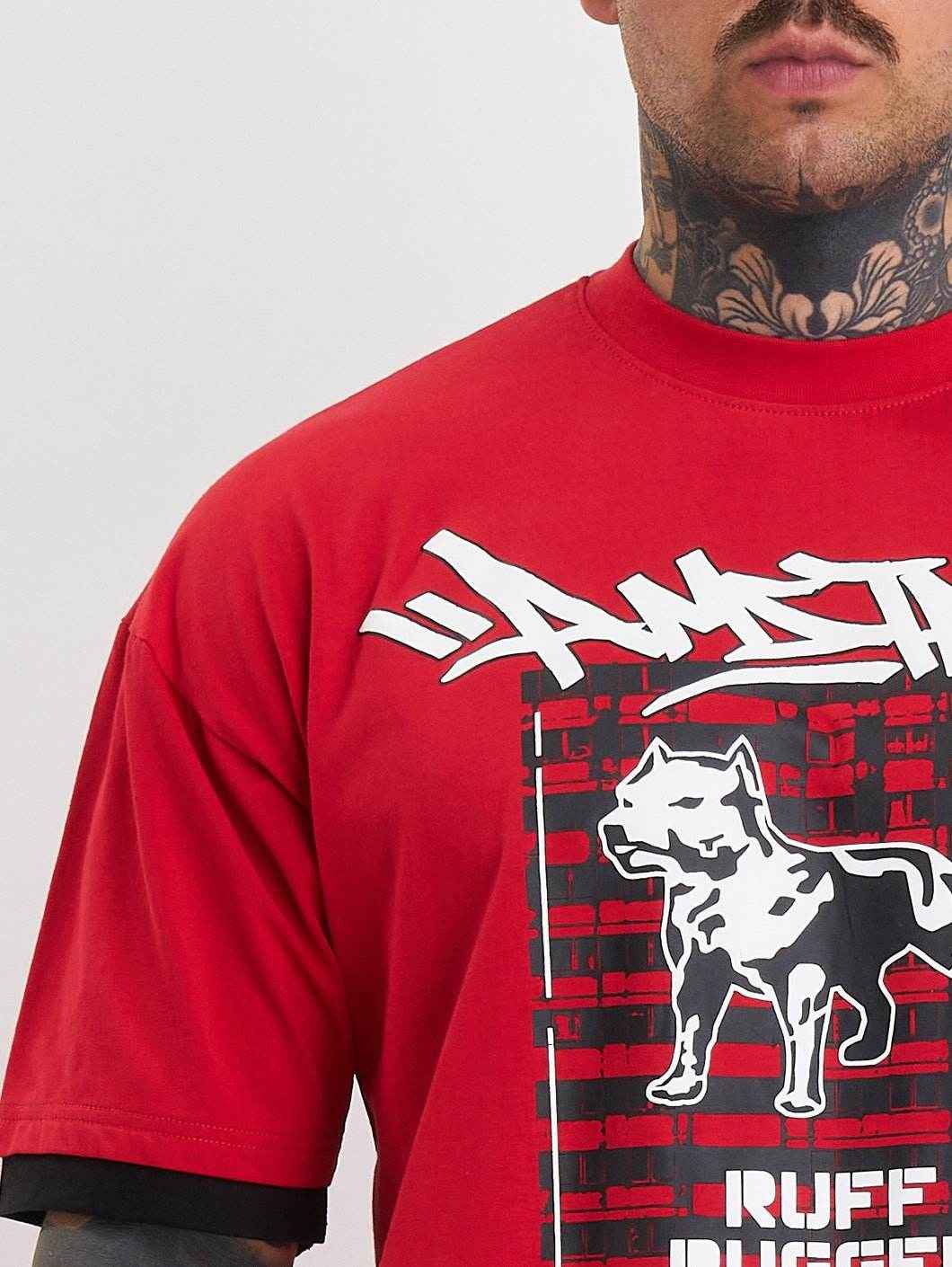 Amstaff Lucian T-Shirt Red - Amstaff Wear