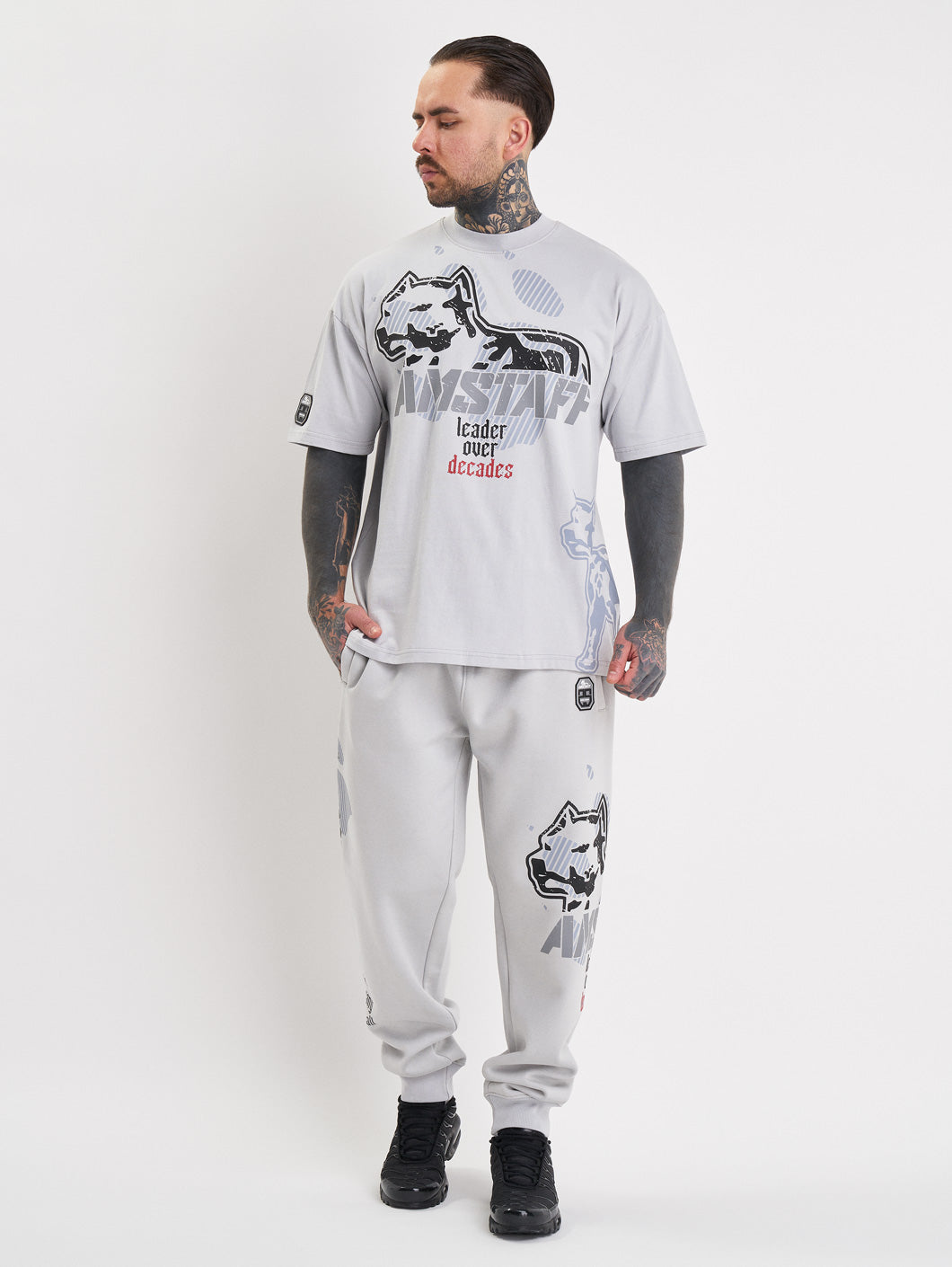 Amstaff Milian T-Shirt Stone Grey - Amstaff Wear