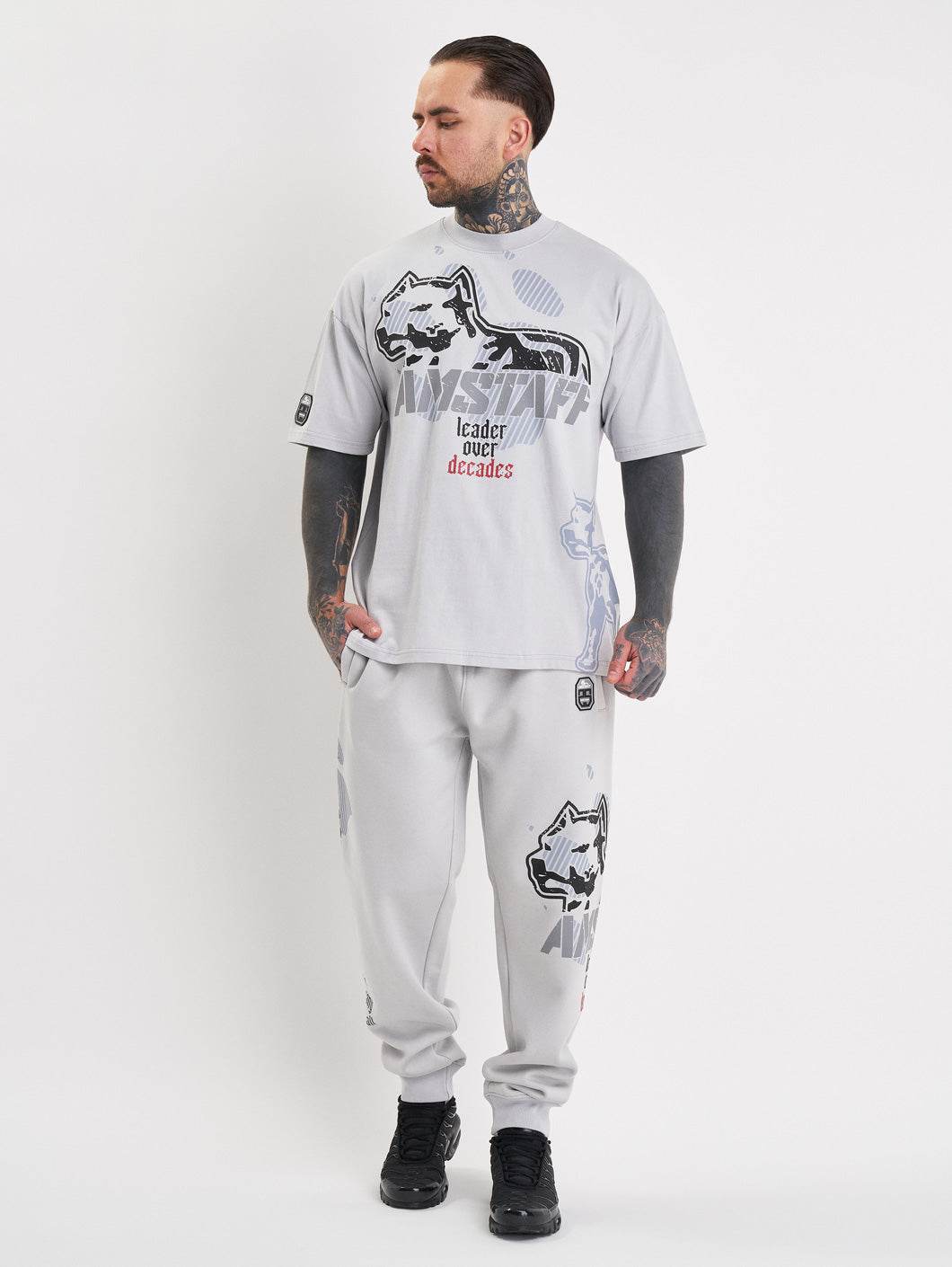 Amstaff Milian T-Shirt Stone Grey - Amstaff Wear